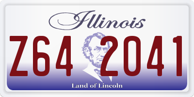 IL license plate Z642041