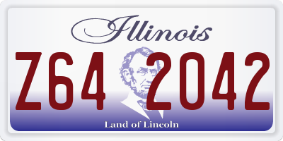 IL license plate Z642042