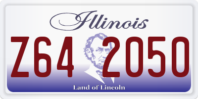 IL license plate Z642050