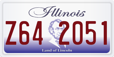 IL license plate Z642051