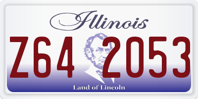 IL license plate Z642053