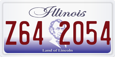 IL license plate Z642054
