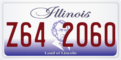 IL license plate Z642060