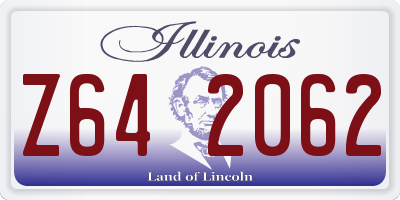 IL license plate Z642062