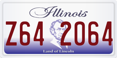IL license plate Z642064