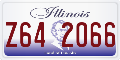 IL license plate Z642066