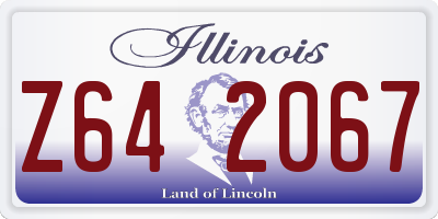 IL license plate Z642067
