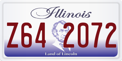 IL license plate Z642072