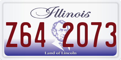 IL license plate Z642073