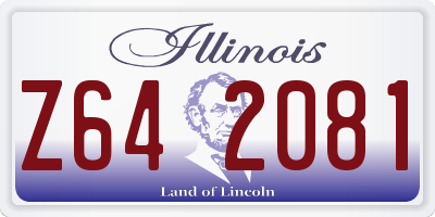 IL license plate Z642081