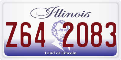 IL license plate Z642083