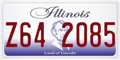 IL license plate Z642085