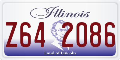 IL license plate Z642086