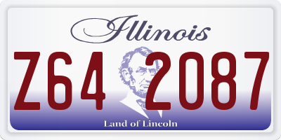 IL license plate Z642087