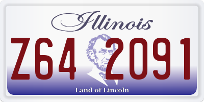 IL license plate Z642091