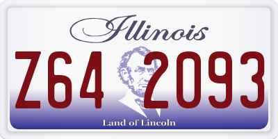 IL license plate Z642093