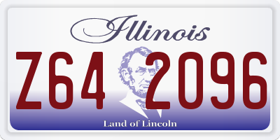 IL license plate Z642096