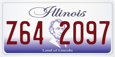 IL license plate Z642097