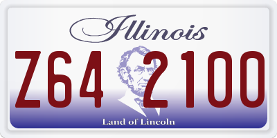IL license plate Z642100