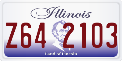 IL license plate Z642103