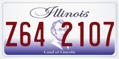 IL license plate Z642107