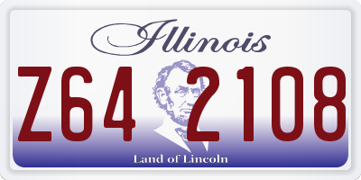 IL license plate Z642108