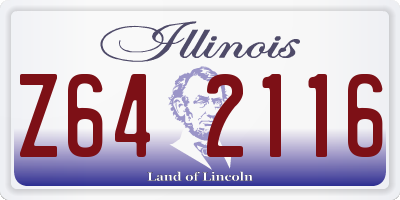 IL license plate Z642116