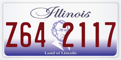 IL license plate Z642117