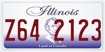 IL license plate Z642123