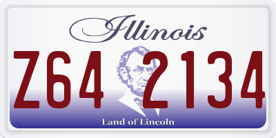 IL license plate Z642134