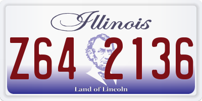 IL license plate Z642136