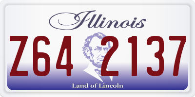 IL license plate Z642137