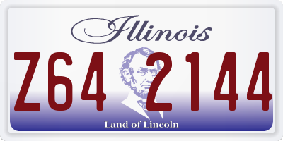 IL license plate Z642144