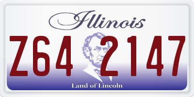 IL license plate Z642147