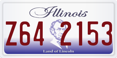IL license plate Z642153