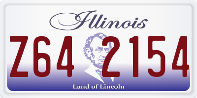 IL license plate Z642154