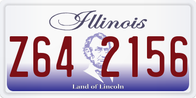 IL license plate Z642156