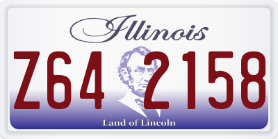 IL license plate Z642158