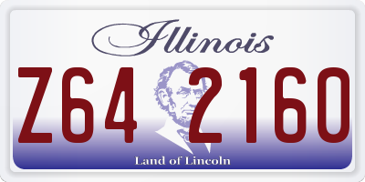 IL license plate Z642160