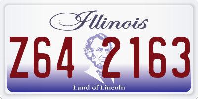 IL license plate Z642163