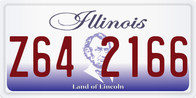 IL license plate Z642166