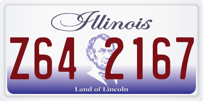 IL license plate Z642167