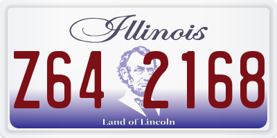 IL license plate Z642168