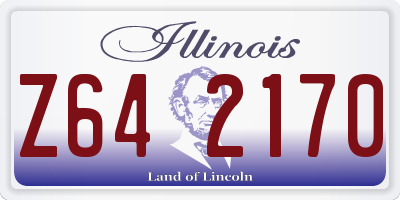 IL license plate Z642170