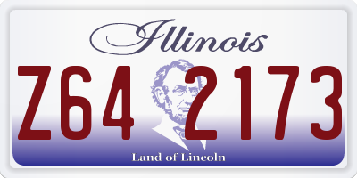 IL license plate Z642173