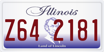 IL license plate Z642181