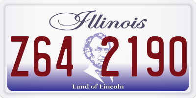 IL license plate Z642190