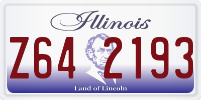 IL license plate Z642193