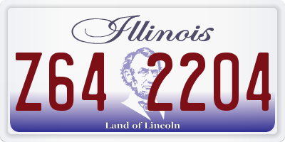 IL license plate Z642204