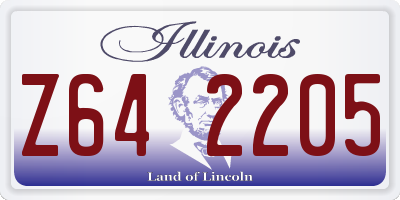 IL license plate Z642205